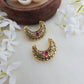 Antique finish moon hairclips( 1 pair  )