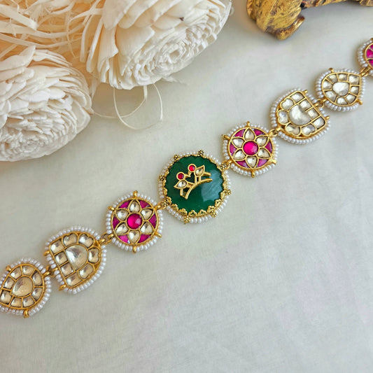 Peacock emerald headband