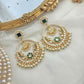 Traditional Pachi kundan chandbali