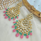 Kundan chandbali earrings