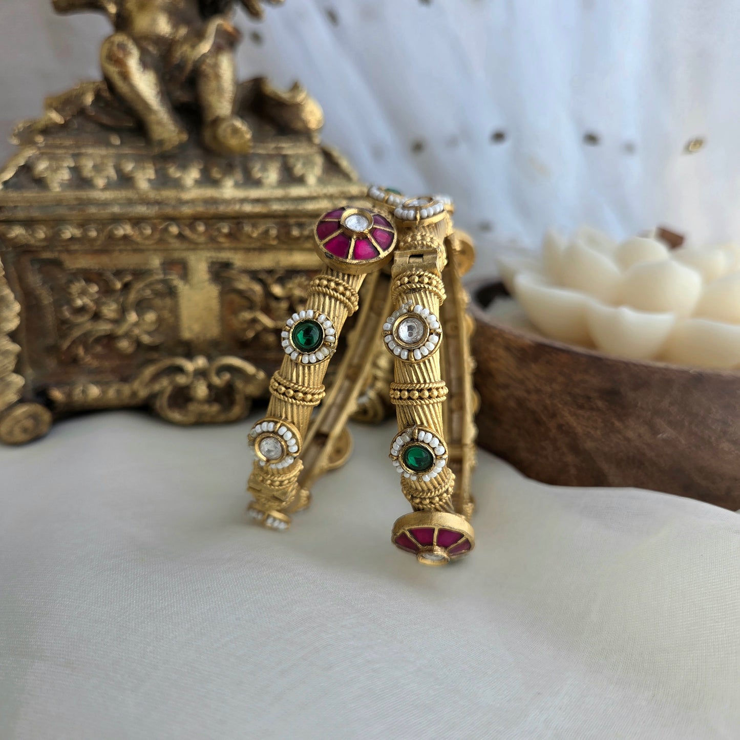 Pacheli openable bangles ( one pair )