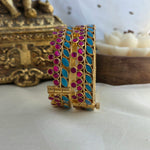 Firozi and pink openable kada ( one pair )