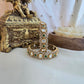 Victorian Emerald polki openable kada ( one pair )