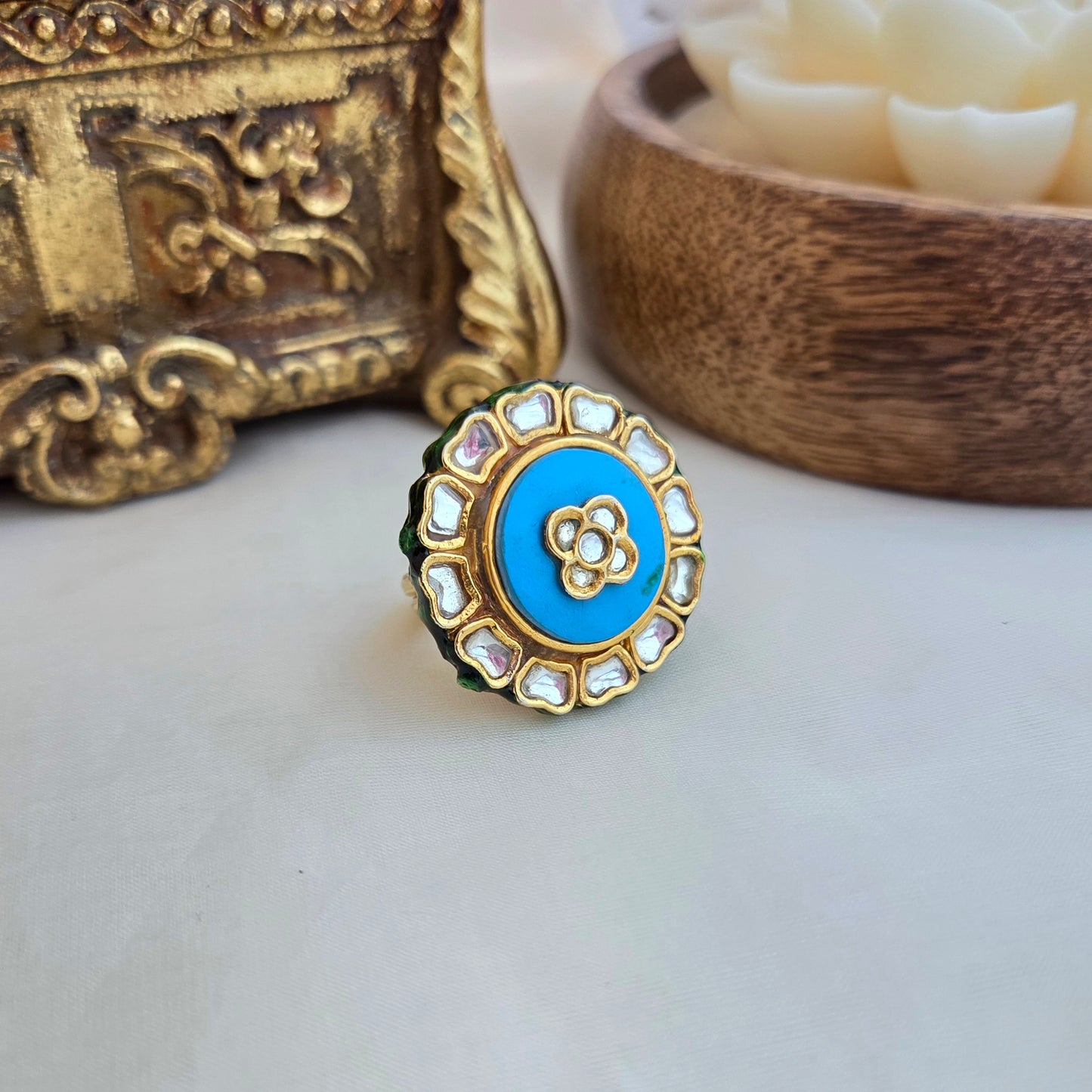 Firoza cocktail ring