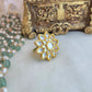 Kundan floral ring