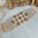 Kundan and pearl bracelet