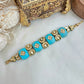 Firoza stones and kundan bracelet