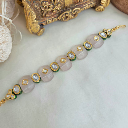 Meenakari kundan bracelet