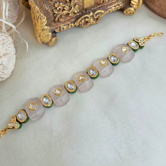 Meenakari kundan bracelet