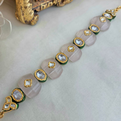 Meenakari kundan bracelet