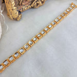 Kundan and  gold plated  bracelet