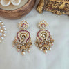 Kundan polki ruby danglers