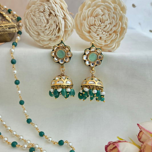 Small kundan jhumki