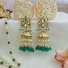 Pearl and flourite jhumki