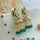 Pearl and flourite jhumki