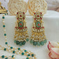 Traditional kundan earrings
