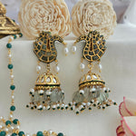 Beautiful peacock jhumka
