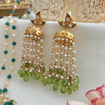 Pearl chain earrings