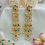 Navratna long earings