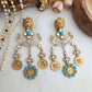 Tiger head statement earrings