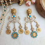 Tiger head statement earrings