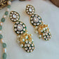 Meenakari kundan jhumka