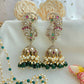 Victorian style peacock jhumka