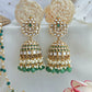 Kundan emrald jadau jhumka