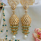 Kundan layered jhumka
