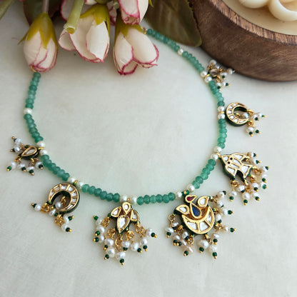 The mint charm drops necklace