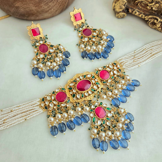 Kundan chokhar and tikka set