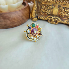 Kundan navratna ring