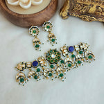 Emrald floral chokhar set