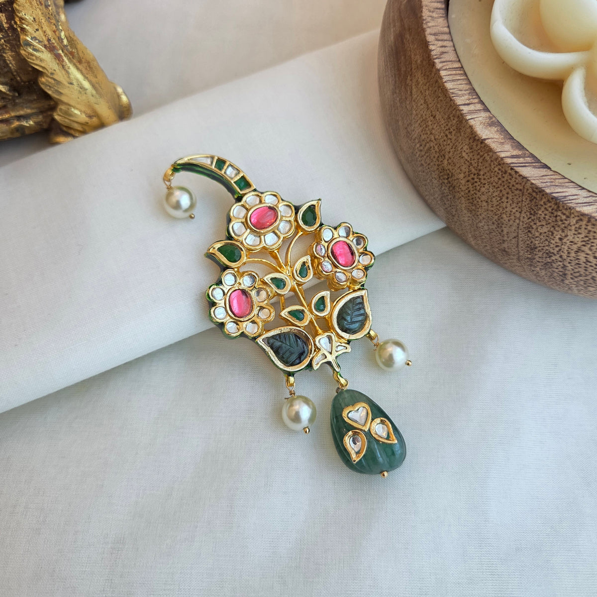 Leaf and floral kalgi