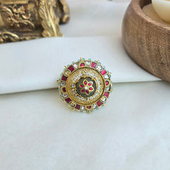Traditional kundan ring