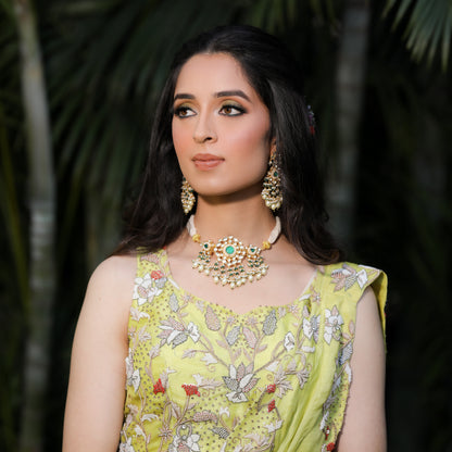 Emerald kundan chokhar