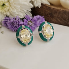 The meenakari studs