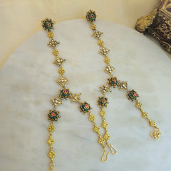 Traditional kundan hathphool