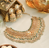 Bridal Kundan Necklace Set with Matching Earrings
