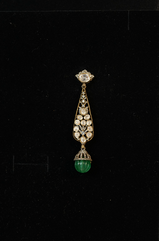 Antique Plated Polki Choker Necklace Set