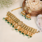 Polki Chokhar Necklace Set with Matching Earrings