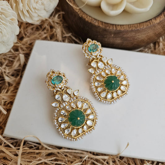 Amethyst Pearl Drop Earrings