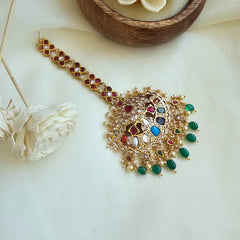 Navratna Tikka with Gold Foil Work