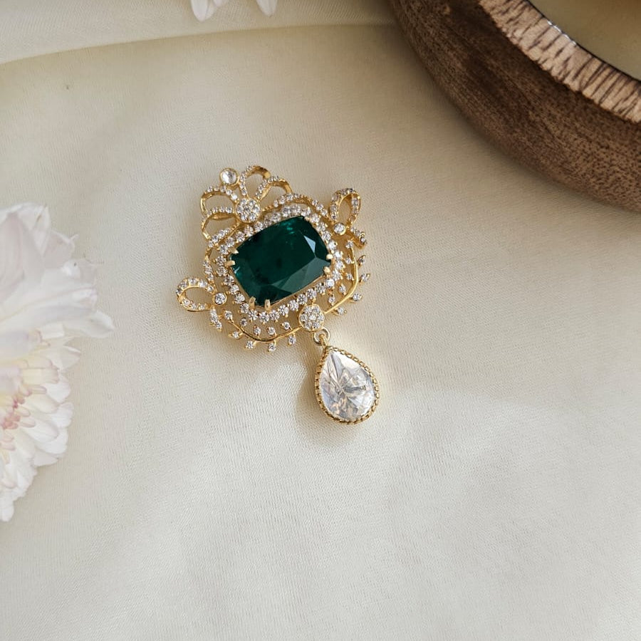 Emerald Stone Broach