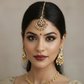 Bridal kundan maang tikka