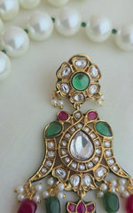 Morni kundan earrings
