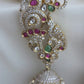 Victorian style peacock jhumka