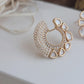 Kundan nad pearl beaded studs