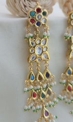 Navratna long earings