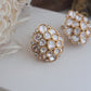 Royal cluster polki studs